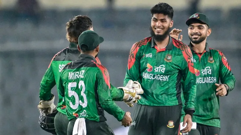 Sher-e-Bangla Stadium Match Action